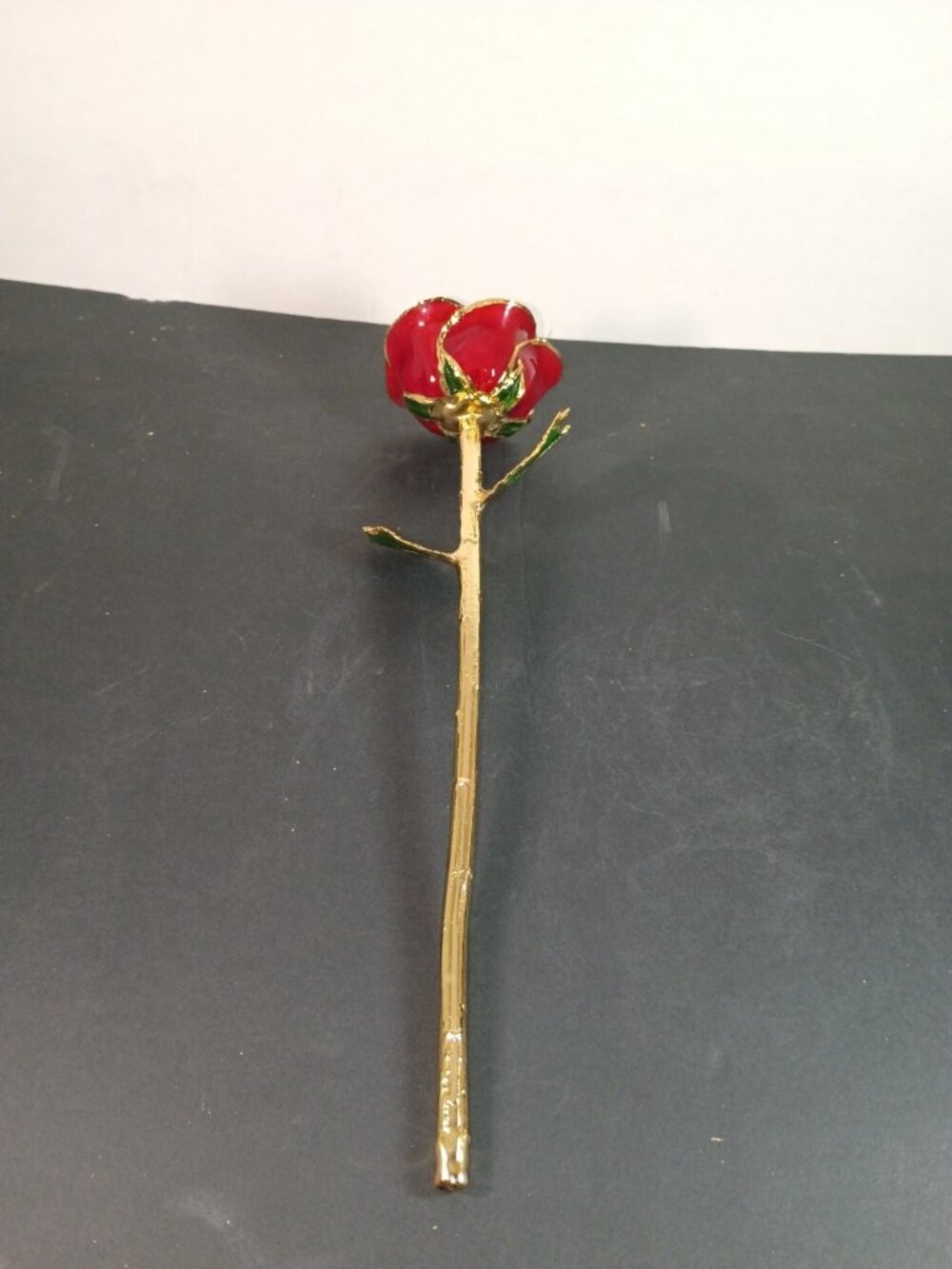 24K Gold Dipped Genuine Real Red Rose Unique Valentine's Day gift